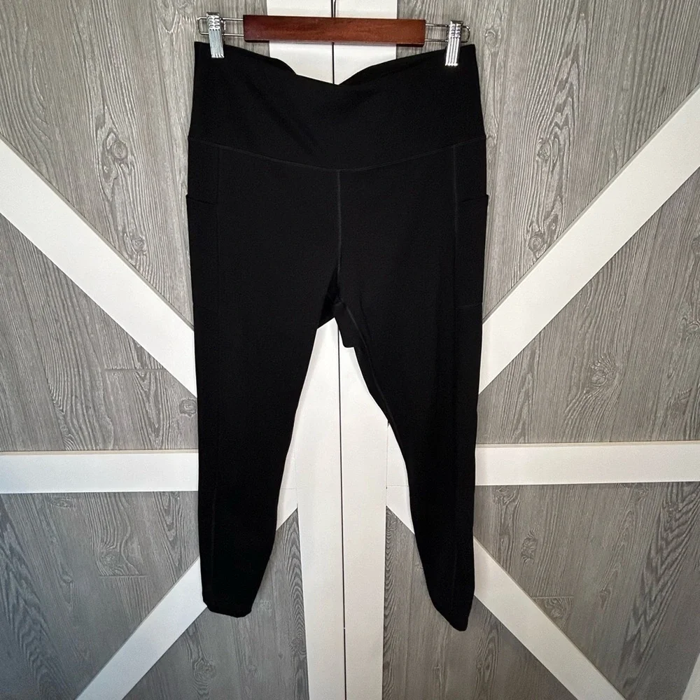 242. Fengbay High Waist Yoga Pants, Pocket Yoga Pants Tummy Control XL - Picture 3 of 4